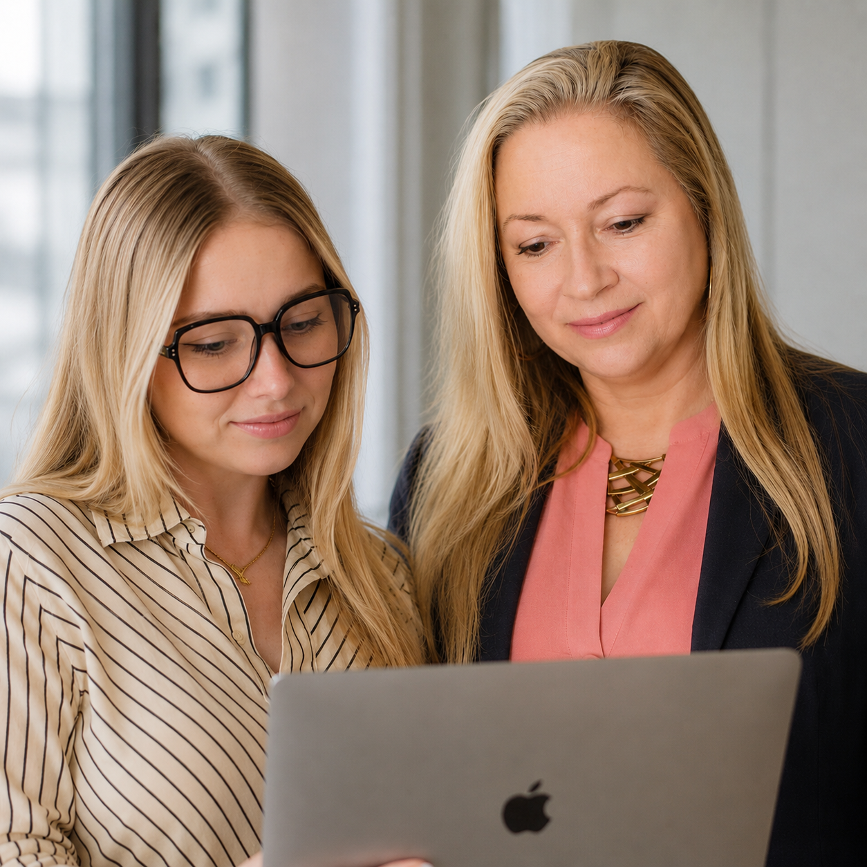 The Accounting Connection team collaborating in a modern office